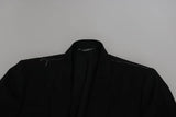 Dolce & Gabbana Black Slim Jacket Coat Blazer MARTINI