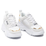 Versace Jeans White Leather Di Calfskin Sneaker