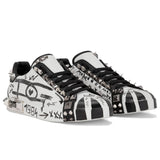 Dolce & Gabbana White Leather Di Calfskin Sneaker