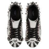 Dolce & Gabbana White Leather Di Calfskin Sneaker