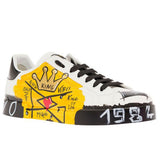 Dolce & Gabbana Multicolor Leather Di Calfskin Sneaker