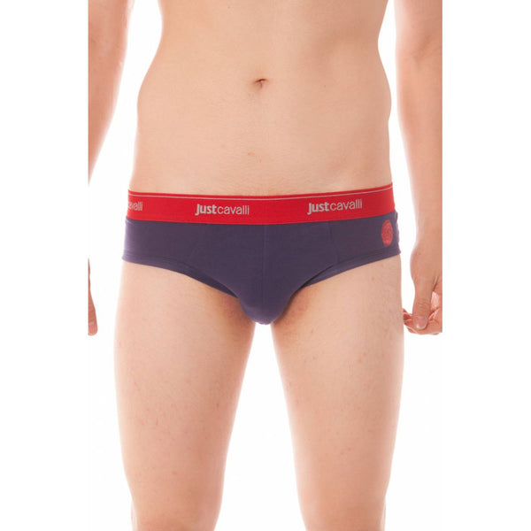 Just Cavalli Blue Cotton Underwear