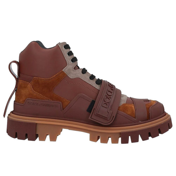 Dolce & Gabbana Brown Leather Di Calfskin Boot