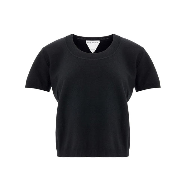 Bottega Veneta Elegant Cashmere Black Top for Women