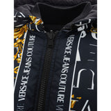 Versace Jeans Sleek Black Versace Polyamide Jacket