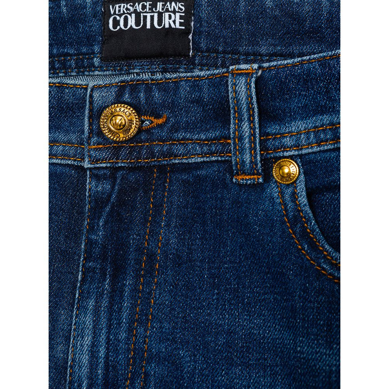 Elegant Blue Cotton Denim from Versace Jeans