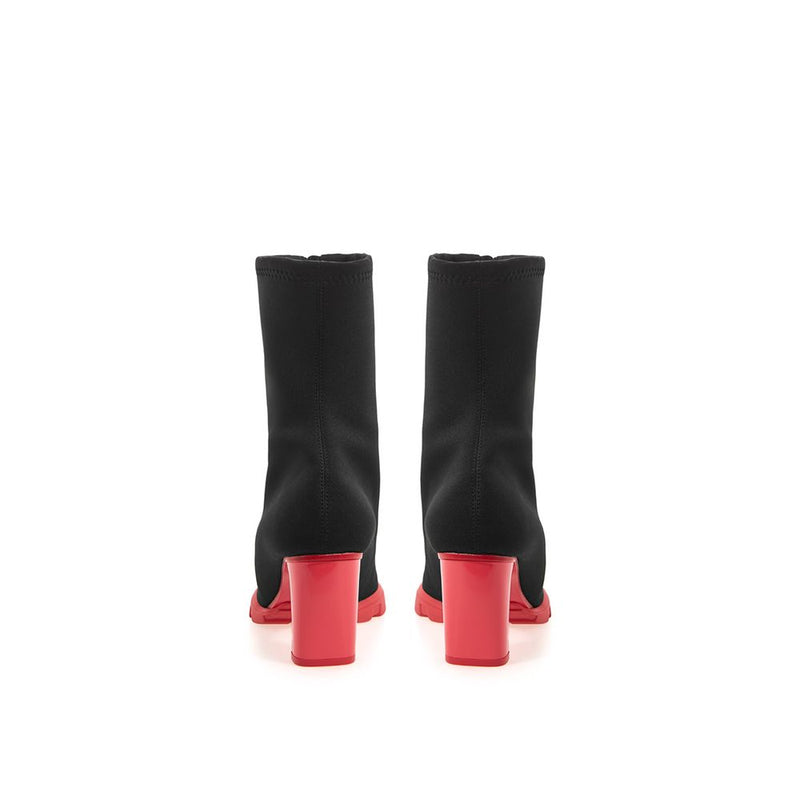 Alexander McQueen Sleek Neoprene and Leather Black Boots