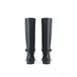 Burberry Elegant Leather Boots in Timeless Black