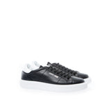 Roberto Cavalli Black Leather Sneaker