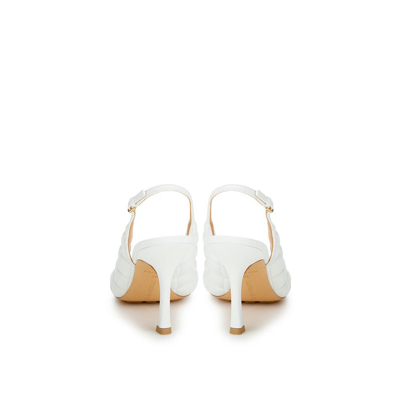 Bottega Veneta Elegant White Leather Sandals