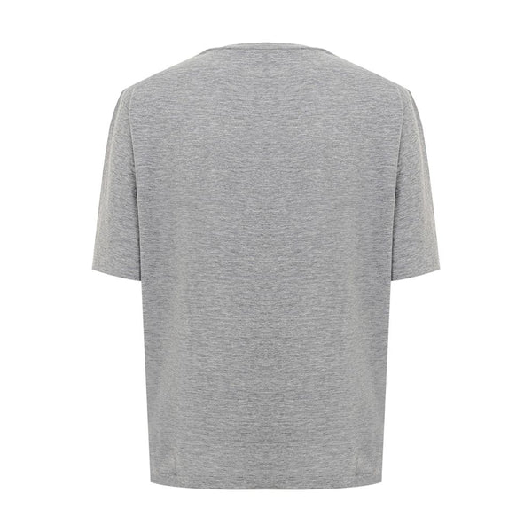 Dsquared² Elegant Gray Cotton Top for Women