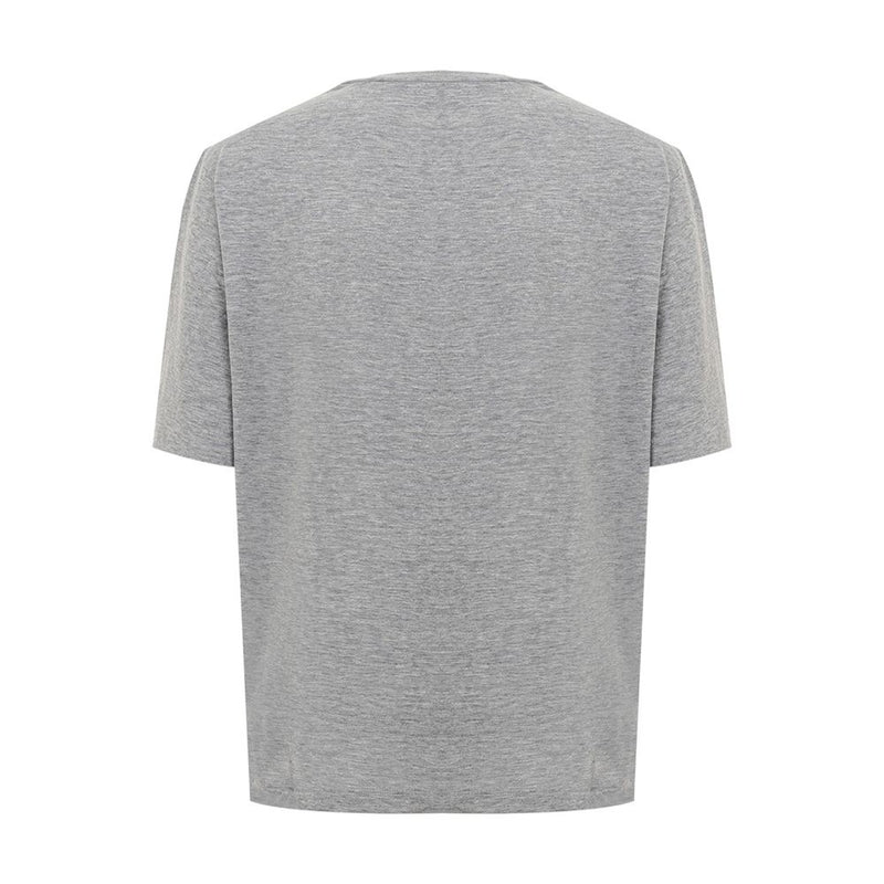 Dsquared² Elegant Gray Cotton Top for Women