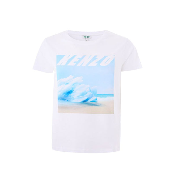 Kenzo Elegant White Cotton Top for Women