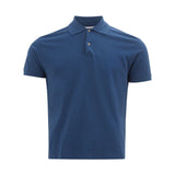 Luca Faloni Elegant Italian Cotton Polo Shirt in Blue