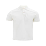 Luca Faloni Elegant White Cotton Polo Shirt for Men