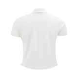 Luca Faloni Elegant White Cotton Polo Shirt for Men