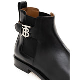 Burberry Elegant Black Leather Men's Boots