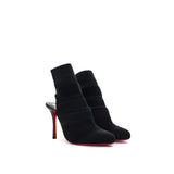 Christian Louboutin Elegant Leather and Fabric Boots