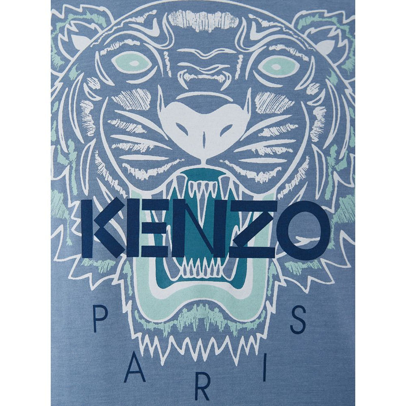 Kenzo Elegant Light Blue Cotton T-Shirt