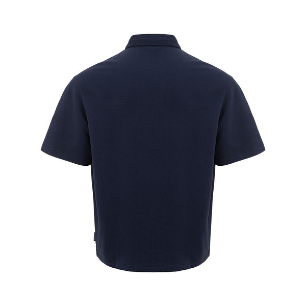 Armani Exchange Sleek Blue Cotton Polo Shirt for Men