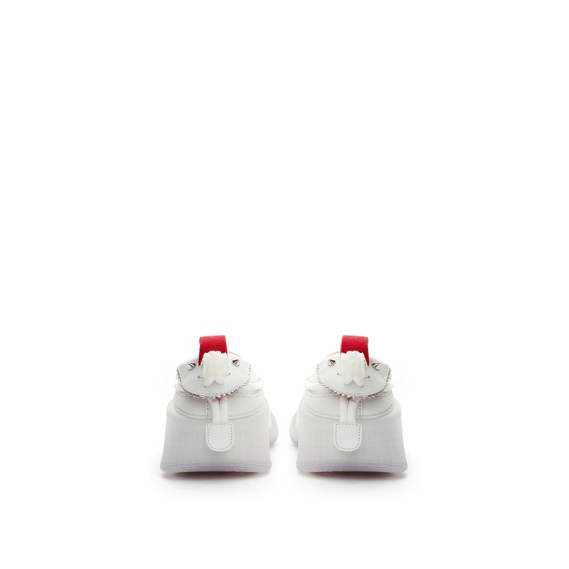 Christian Louboutin Pristine White Leather Sneakers