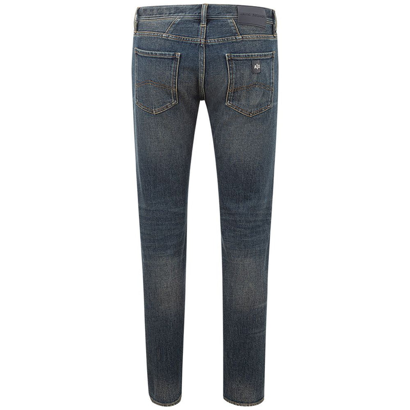 Armani Exchange Elevated Blue Cotton Denim