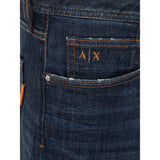 Armani Exchange Chic Blue Cotton Trousers for Modern Men