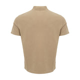 Armani Exchange Classic Beige Cotton Polo Shirt