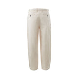 Emporio Armani Beige Cotton Chic Trousers