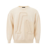 Emporio Armani Beige Woolen Sophistication Sweater