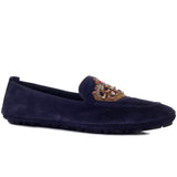 Dolce & Gabbana Blue Leather Di Calfskin Loafer