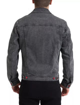 Dolce & Gabbana Gray Washed Cotton Stretch Denim Men Jacket