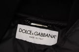 Dolce & Gabbana Black Polyester Hooded Parka Coat Winter Jacket