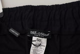 Dolce & Gabbana Dark Blue Jogging Trouser Cotton Blend Pants