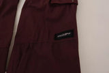 Dolce & Gabbana Bordeaux Cargo Jogger Trouser Cotton Pants