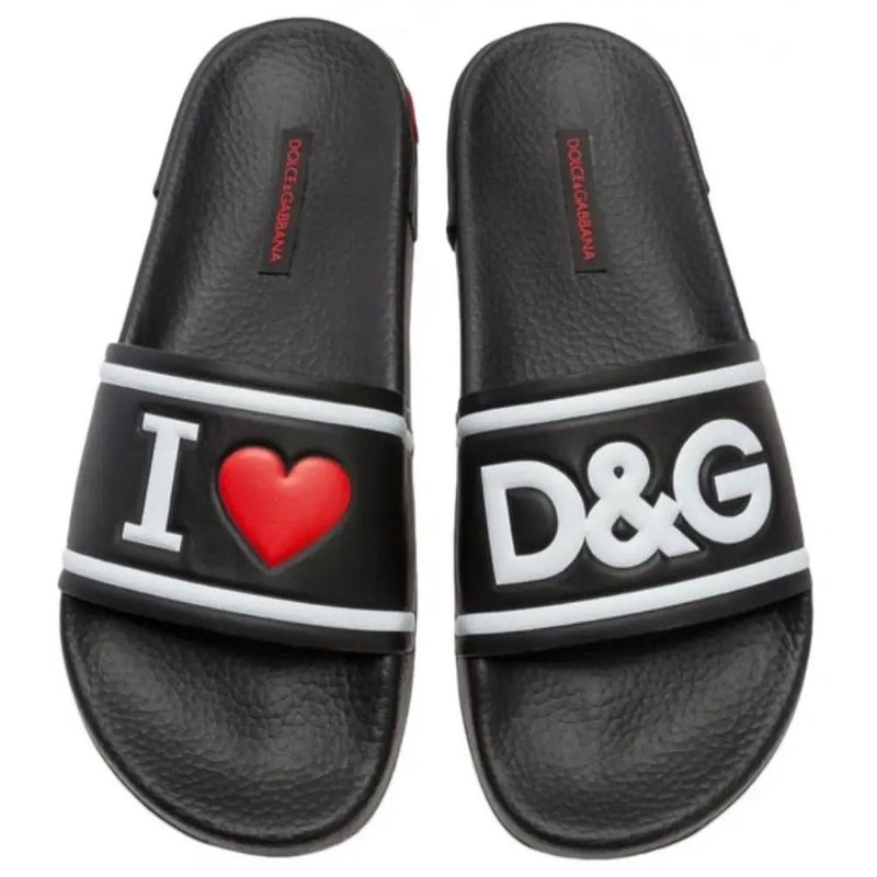 Dolce & Gabbana Black Polyethylene Sandal