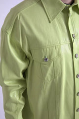 Dolce & Gabbana Green Cotton Collared Casual Button Down Shirt