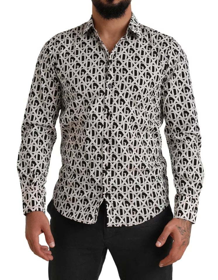 Dolce & Gabbana Multicolor MARTINI Logo Long Sleeves Shirt