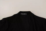 Dolce & Gabbana Black Double Breasted Cardigan Sweater