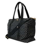 Dolce & Gabbana Black Polka Dot Changing Mat Baby Duffle Bag