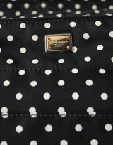 Dolce & Gabbana Black Polka Dot Changing Mat Baby Duffle Bag