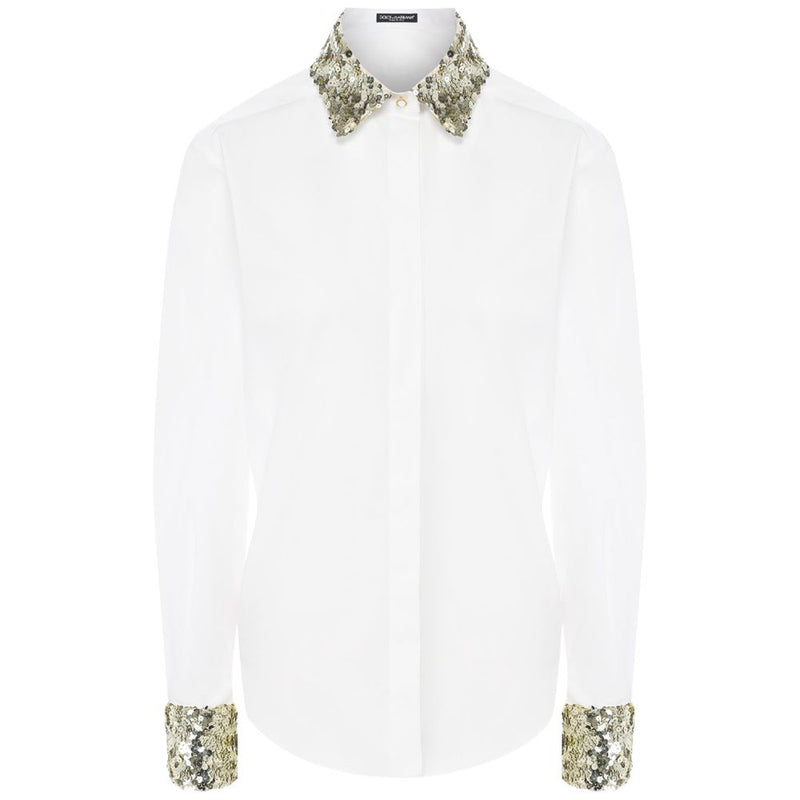 Dolce & Gabbana White Cotton Shirt