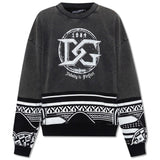 Dolce & Gabbana Black Cotton Sweater