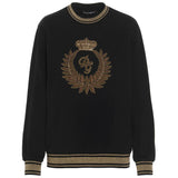 Dolce & Gabbana Black Cotton Sweater