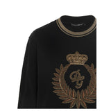 Dolce & Gabbana Black Cotton Sweater