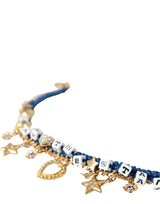 Dolce & Gabbana Gold Tone Brass Chain Iam The Star Bracelet