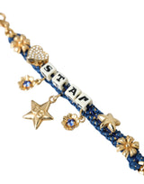 Dolce & Gabbana Gold Tone Brass Chain Star Fashion Bracelet