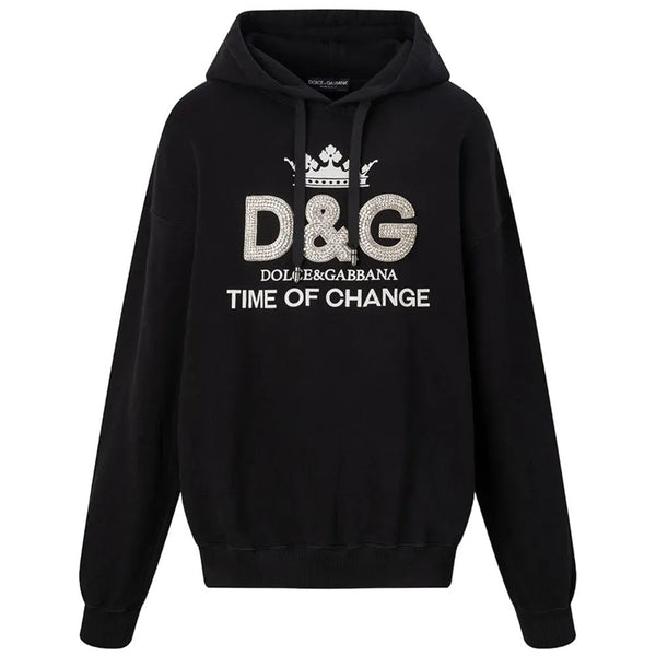 Dolce & Gabbana Black Cotton Sweater