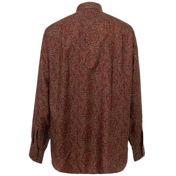 Brioni Brown Silk Shirt