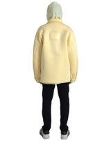 Dolce & Gabbana Yellow Hooded Collared Button Zipper Jacket